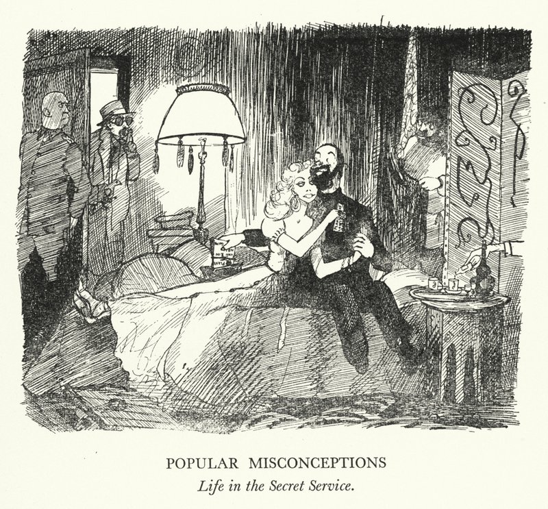 Concezioni popolari errate, Vita nel servizio segreto da Pont (1908 40)