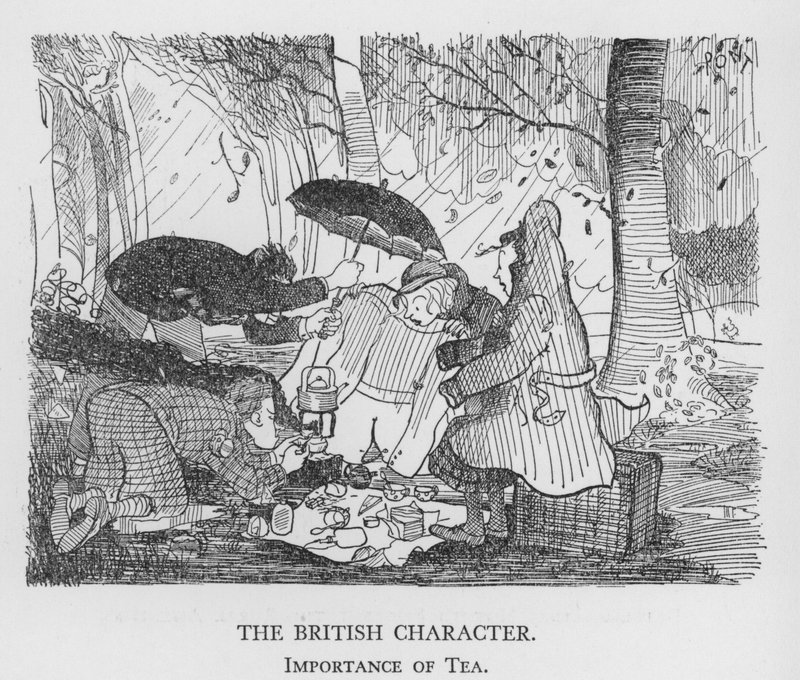 Il carattere britannico, importanza del tè da Pont