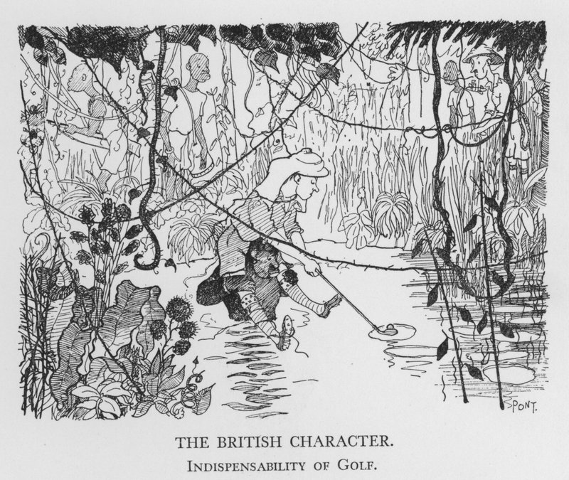Il carattere britannico, indispensabilità del golf da Pont