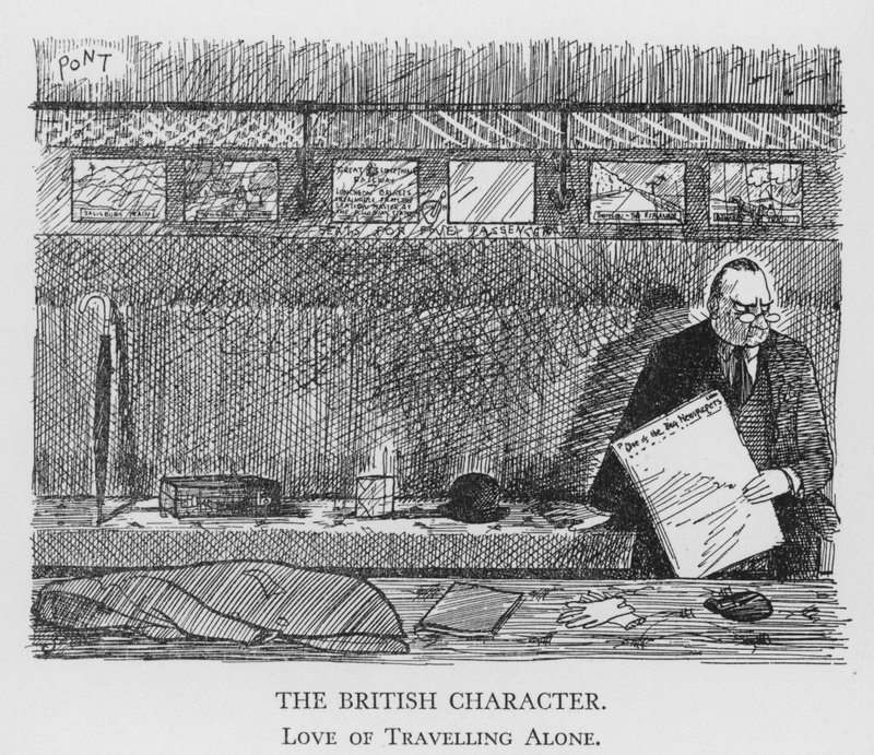 Il carattere britannico, amore per viaggiare da soli da Pont