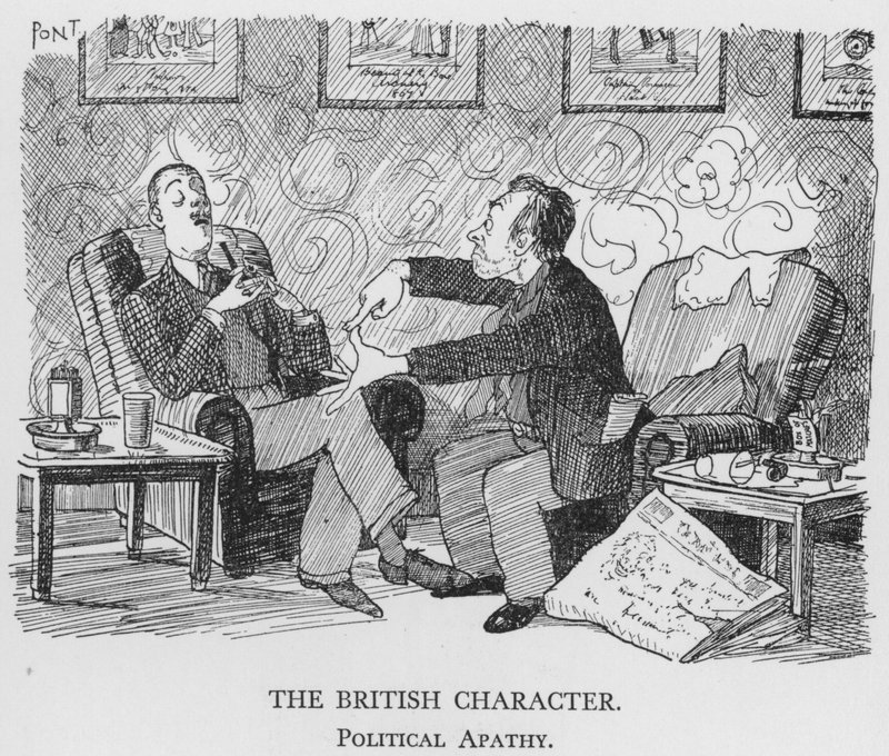 Il carattere britannico, apatia politica da Pont