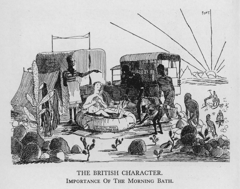Il carattere britannico; importanza del bagno mattutino da Pont