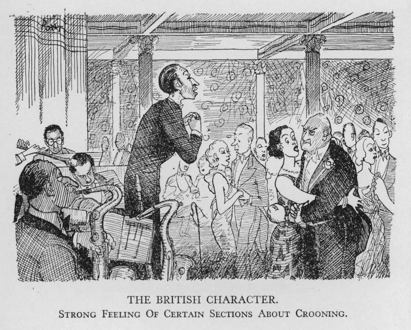 Il carattere britannico; forte sentimento di certe sezioni riguardo al crooning da Pont
