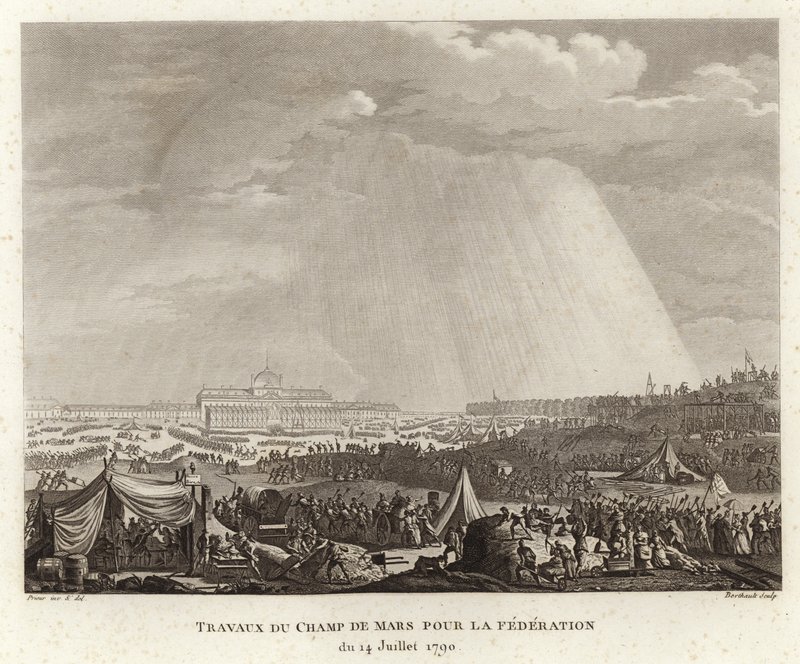 Accampamento sul Champ de Mars da Prieur