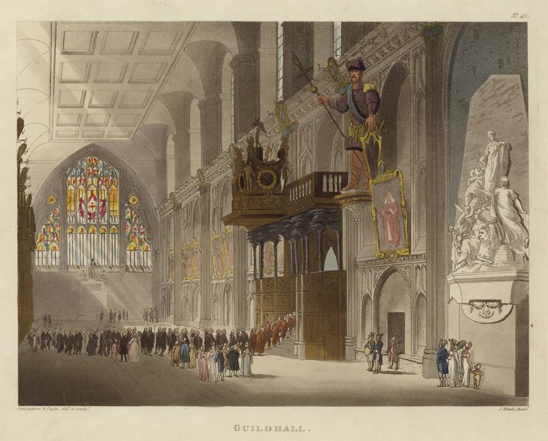 Guildhall da Pugin and Rowlandson