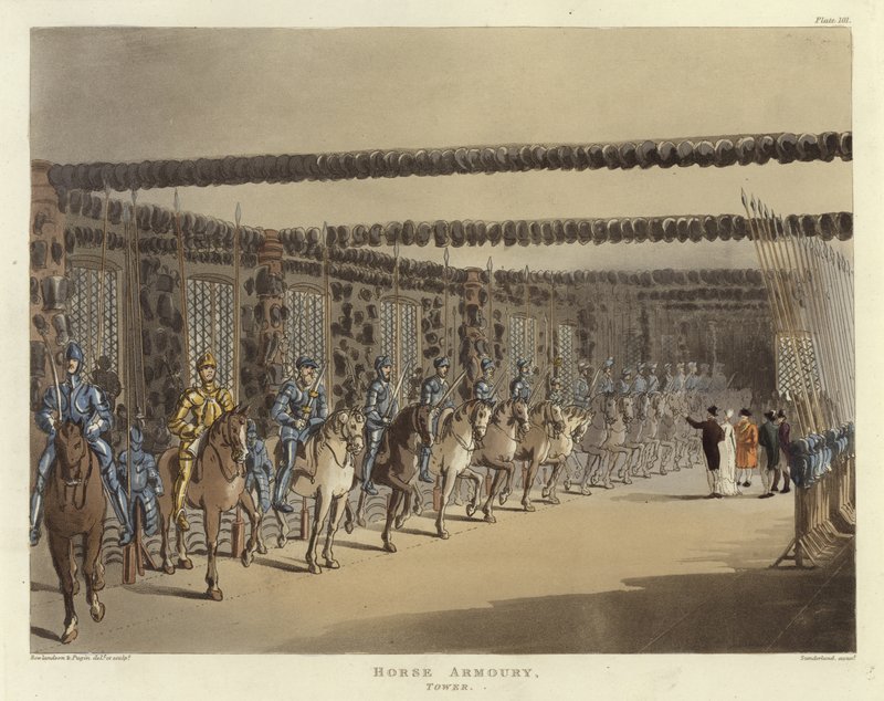Armeria dei cavalli da Pugin and Rowlandson