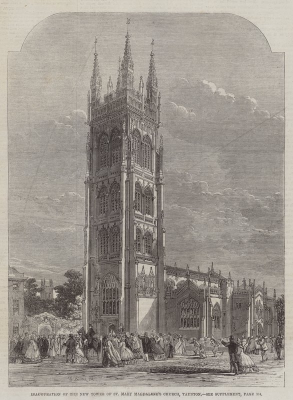 Inaugurazione della nuova torre della chiesa di Santa Maria Maddalena, Taunton da R. Dudley