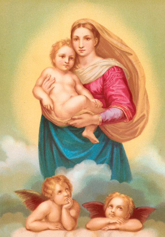 La Madonna Sistina da Raffaello Sanzio Raphael
