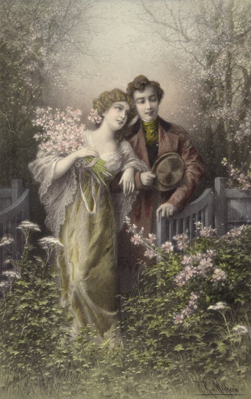 Coppia con fiori da Raimund Ritter Von Brennerstein Wichera