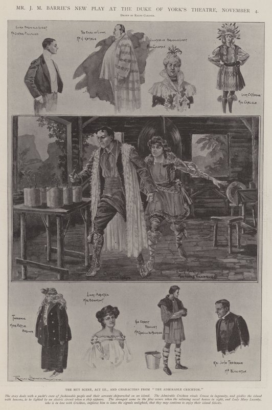 La nuova commedia di Mr J M Barrie al Duke of York