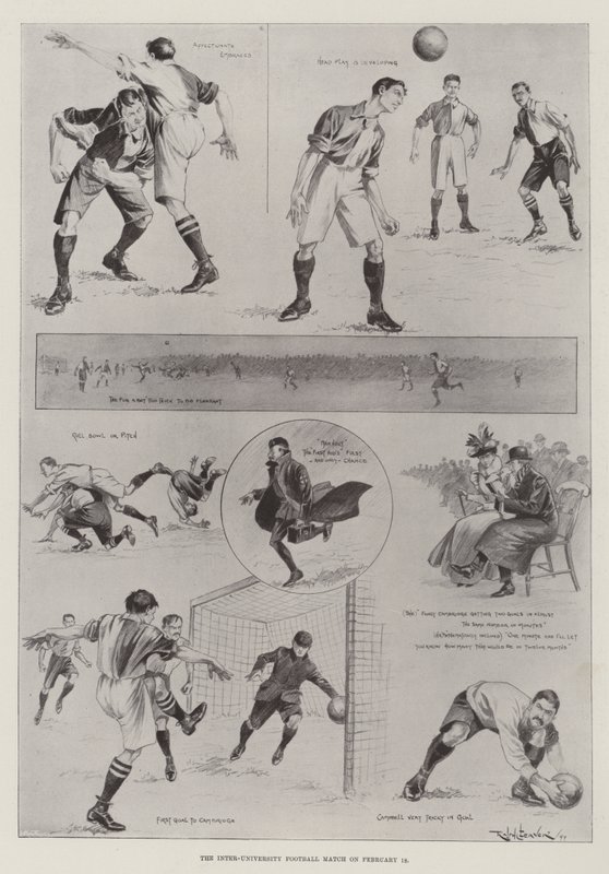 La partita di calcio interuniversitaria del 18 febbraio da Ralph Cleaver