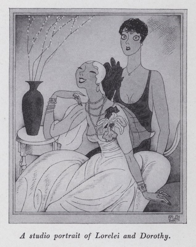 Illustrazione per "But Gentlemen Marry Brunettes" di Anita Loos da Ralph Barton