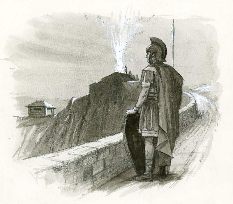 Un fuoco di segnalazione romano da Ralph Bruce