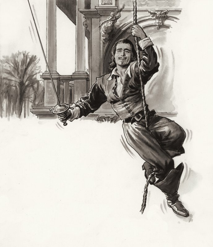 Douglas Fairbanks (gouache su carta) da Ralph Bruce