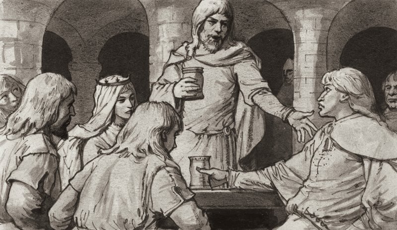 Walteoff invogliato al tradimento (gouache su carta) da Ralph Bruce