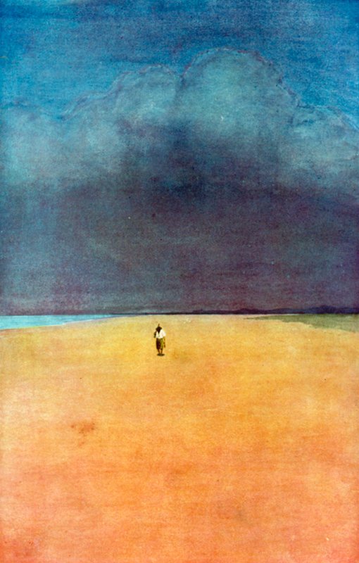 Illustrazione per Robinson Crusoe di Daniel Defoe da Ralph Noel Pocock