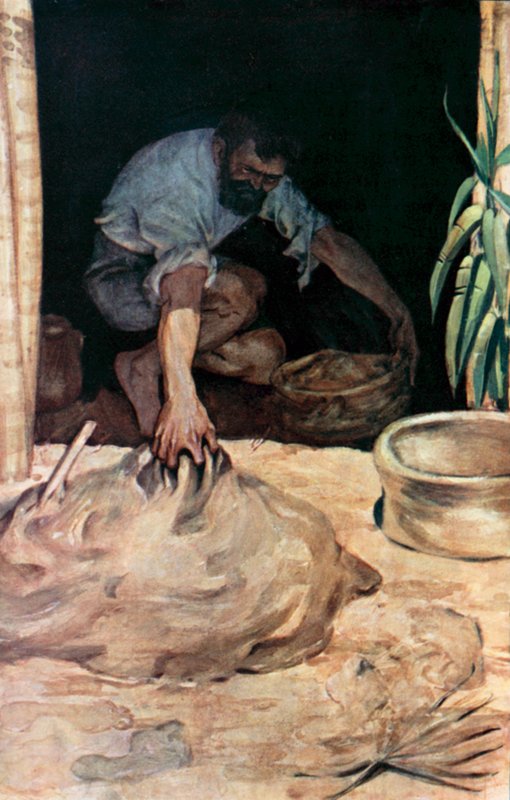 Illustrazione per Robinson Crusoe di Daniel Defoe da Ralph Noel Pocock