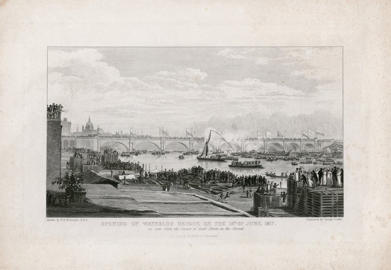 Ponte di Waterloo, Londra, inaugurazione il 18 giugno 1817 da Ramsay Richard Reinagle