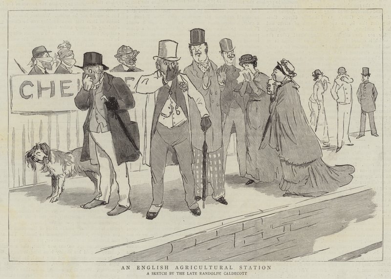 Una stazione agricola inglese da Randolph Caldecott