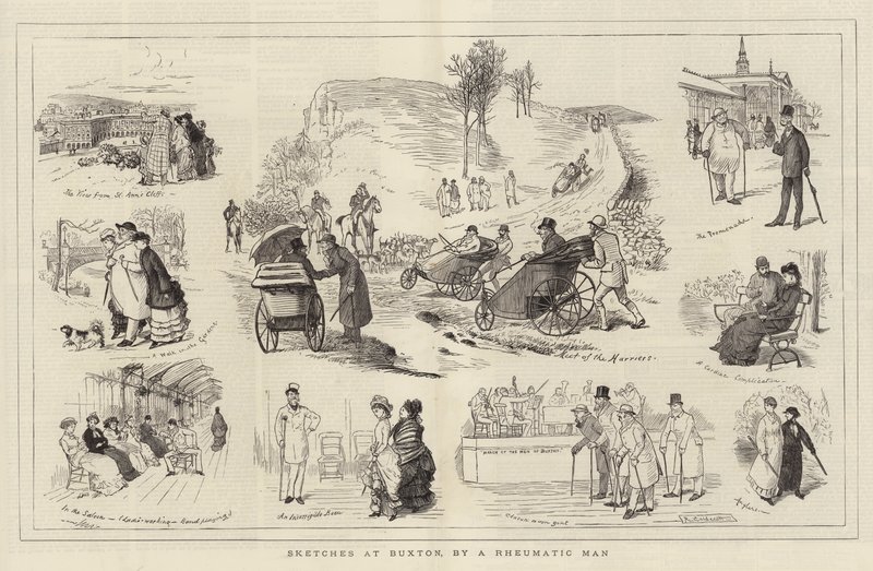 Schizzi a Buxton, di un Uomo Reumatico da Randolph Caldecott