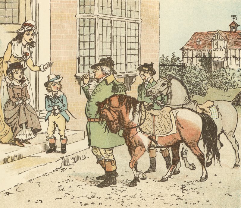 Cavalca un cavallo a dondolo fino a Banbury Cross da Randolph Caldecott