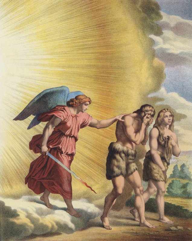 Adamo ed Eva cacciati dal Paradiso da Raffaello Sanzio Raphael