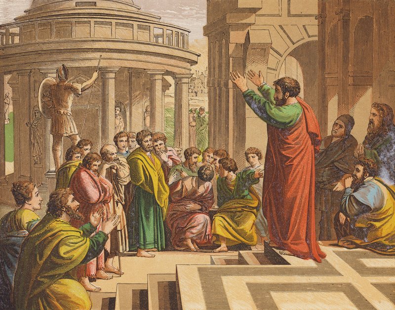 San Paolo predica ad Atene da Raphael (1483 1520) (after)