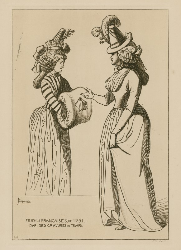 Mode francesi del 1791 da Raphael Jacquemin