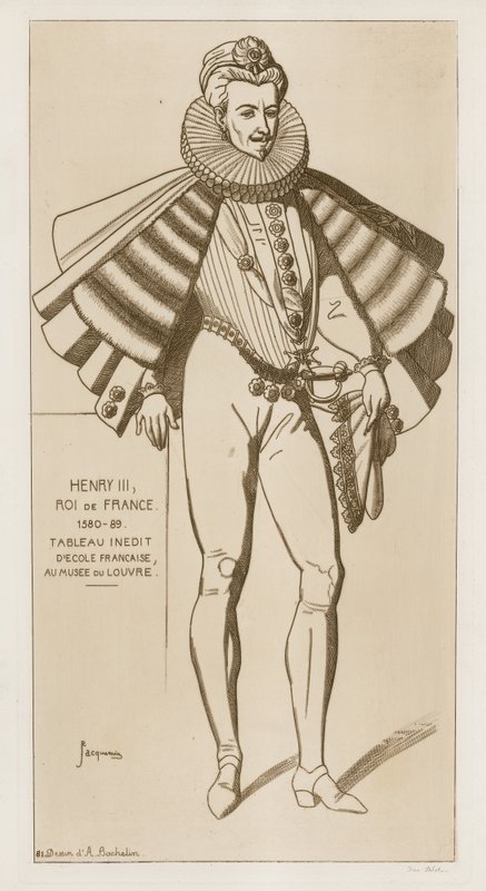 Enrico III, re di Francia, 1580-89 da Raphael Jacquemin