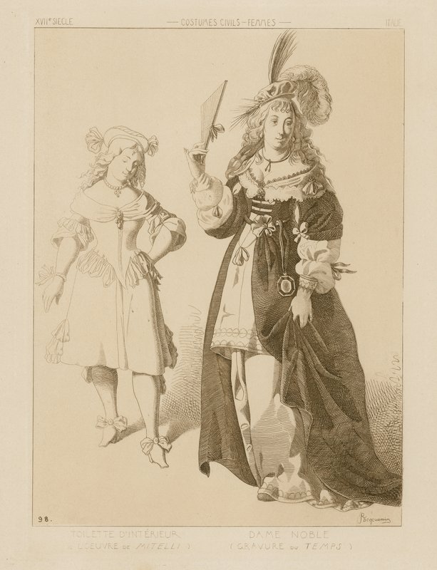 Donne italiane nel XVII secolo da Raphael Jacquemin
