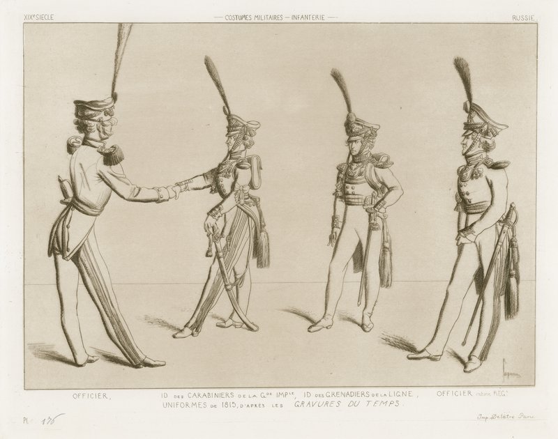 Costumi militari del XIX secolo - Fanteria russa da Raphael Jacquemin