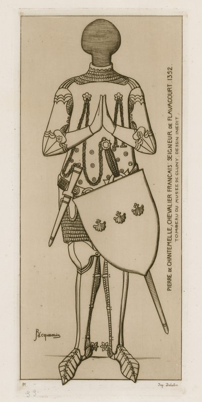 Pierre de Chantemelle, cavaliere francese, Signore di Flavacourt, 1352 da Raphael Jacquemin