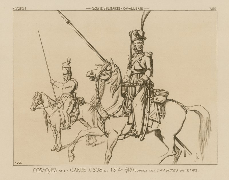 Cosacchi della Guardia russi (1808 e 1814-15) da Raphael Jacquemin