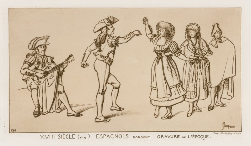 Ballerini spagnoli alla fine del XVIII secolo da Raphael Jacquemin