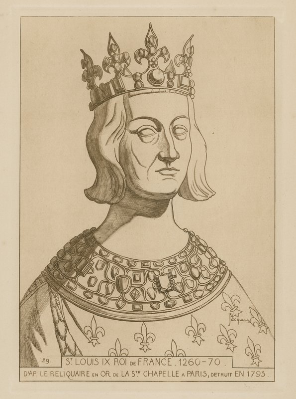 San Luigi IX, Re di Francia, 1260-1270 da Raphael Jacquemin