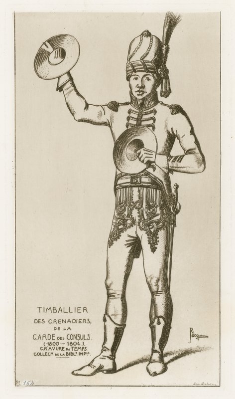 Timbalier dei granatieri della guardia dei consoli (1800-1804) da Raphael Jacquemin