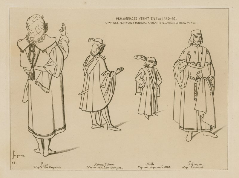 Personaggi veneziani dal 1480-95 da Raphael Jacquemin