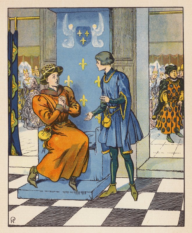 Conversazione segreta di Jeanne con Carlo VII da Raymond de la Neziere