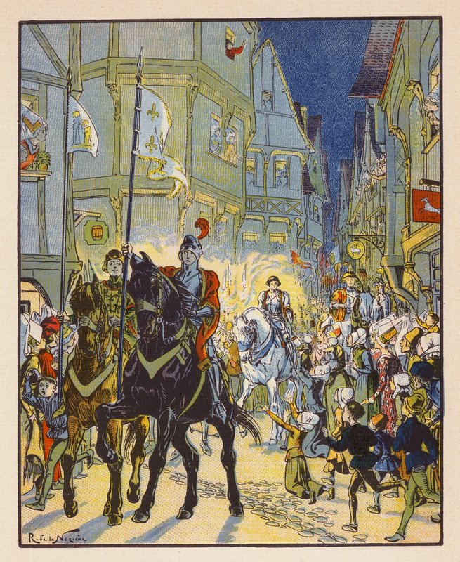 Entrata di Giovanna a Orleans da Raymond de la Neziere