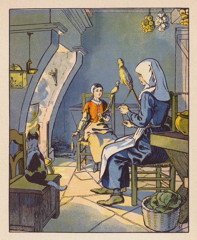 Jeanne a Domremy con sua madre da Raymond de la Neziere