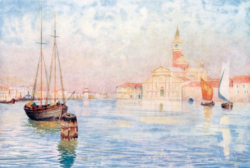 San Giorgio (colour litho) da Reginald Barratt