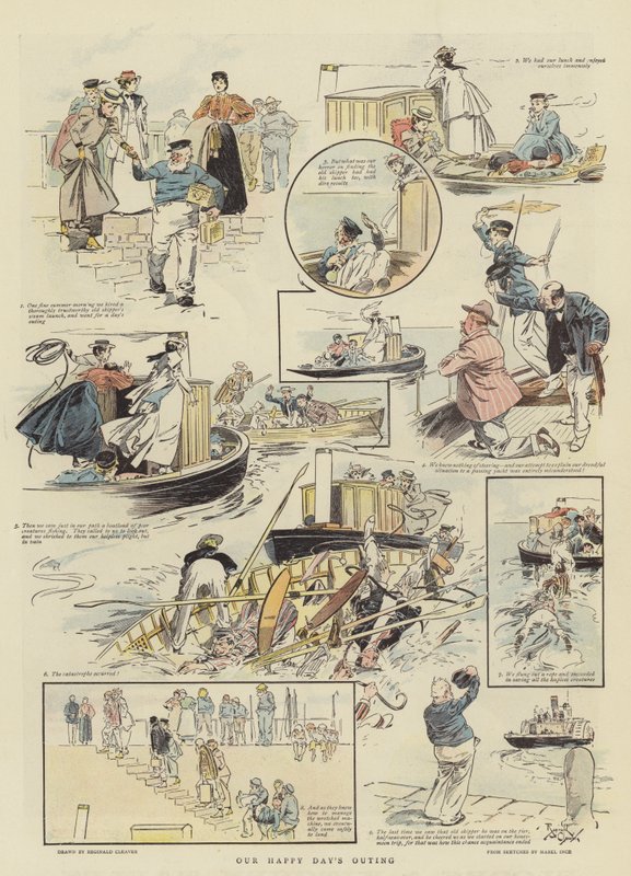 La nostra gita del giorno felice (chromolitho) da Reginald Thomas Cleaver