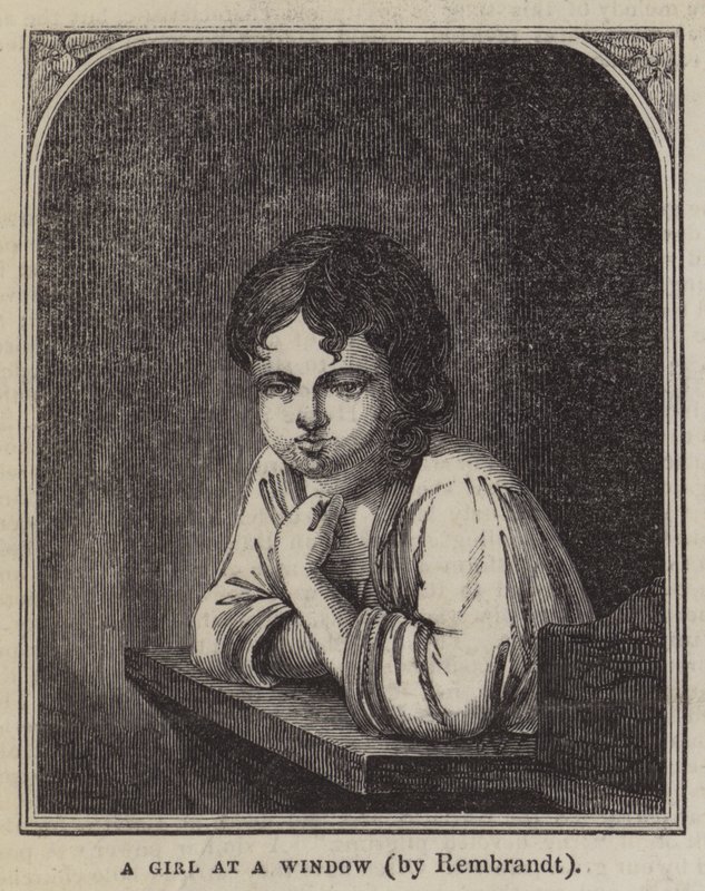 Una ragazza alla finestra da Rembrandt van Rijn