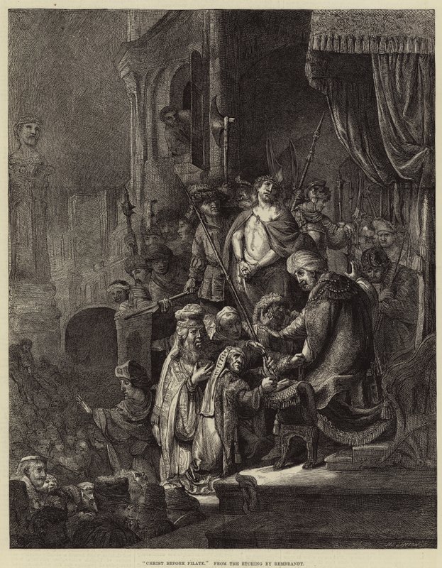 Cristo davanti a Pilato da Rembrandt van Rijn