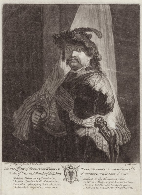 Ritratto di Guglielmo Tell da Rembrandt van Rijn