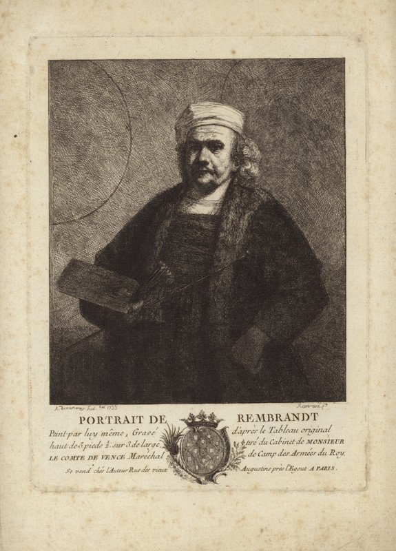 Rembrandt, autoritratto del pittore e incisore olandese da Rembrandt van Rijn