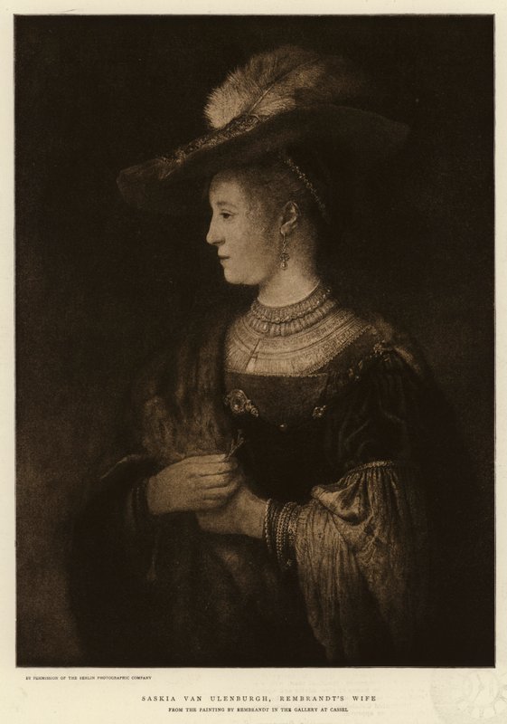 Saskia van Ulenburgh, moglie di Rembrandt da Rembrandt van Rijn