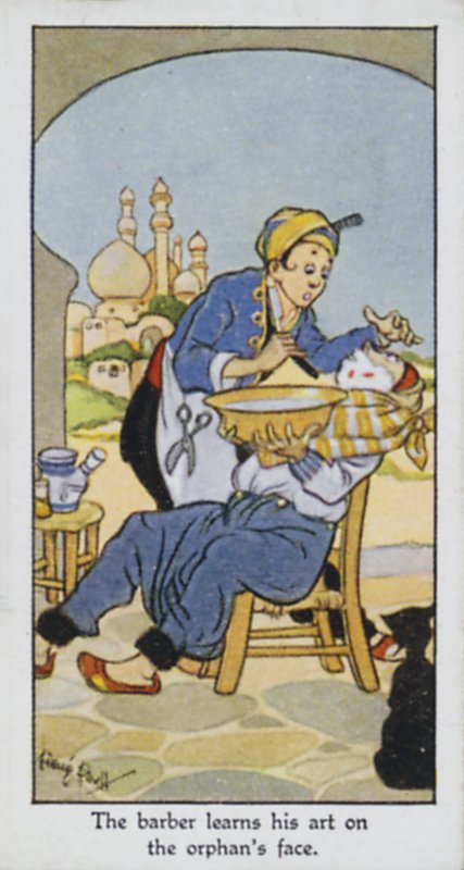 Il barbiere impara la sua arte sul volto dell