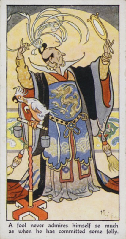 Proverbio orientale: Uno sciocco non si ammira mai tanto quanto quando ha commesso una follia da René Bull