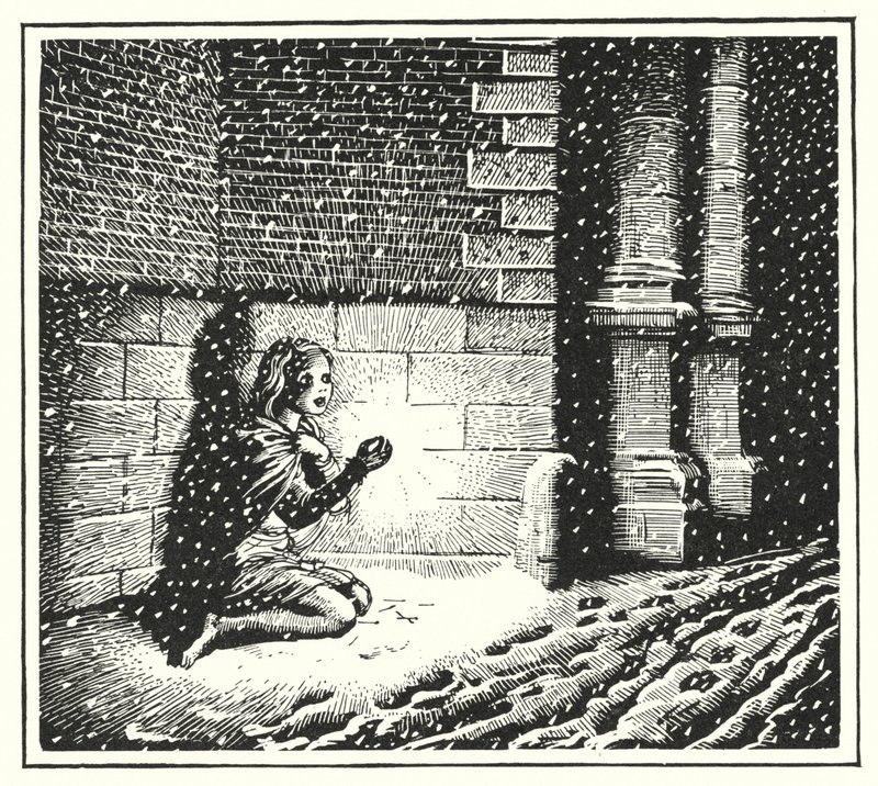 Hans Christian Andersen: La piccola fiammiferaia da Rex (after) Whistler